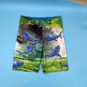 ZeroXposur Shark All Over Print BoardShorts
